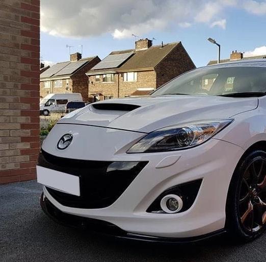 MAXTON DESIGN FRONT SPLITTER V2 MAZDA 3 MPS BL Front Lip