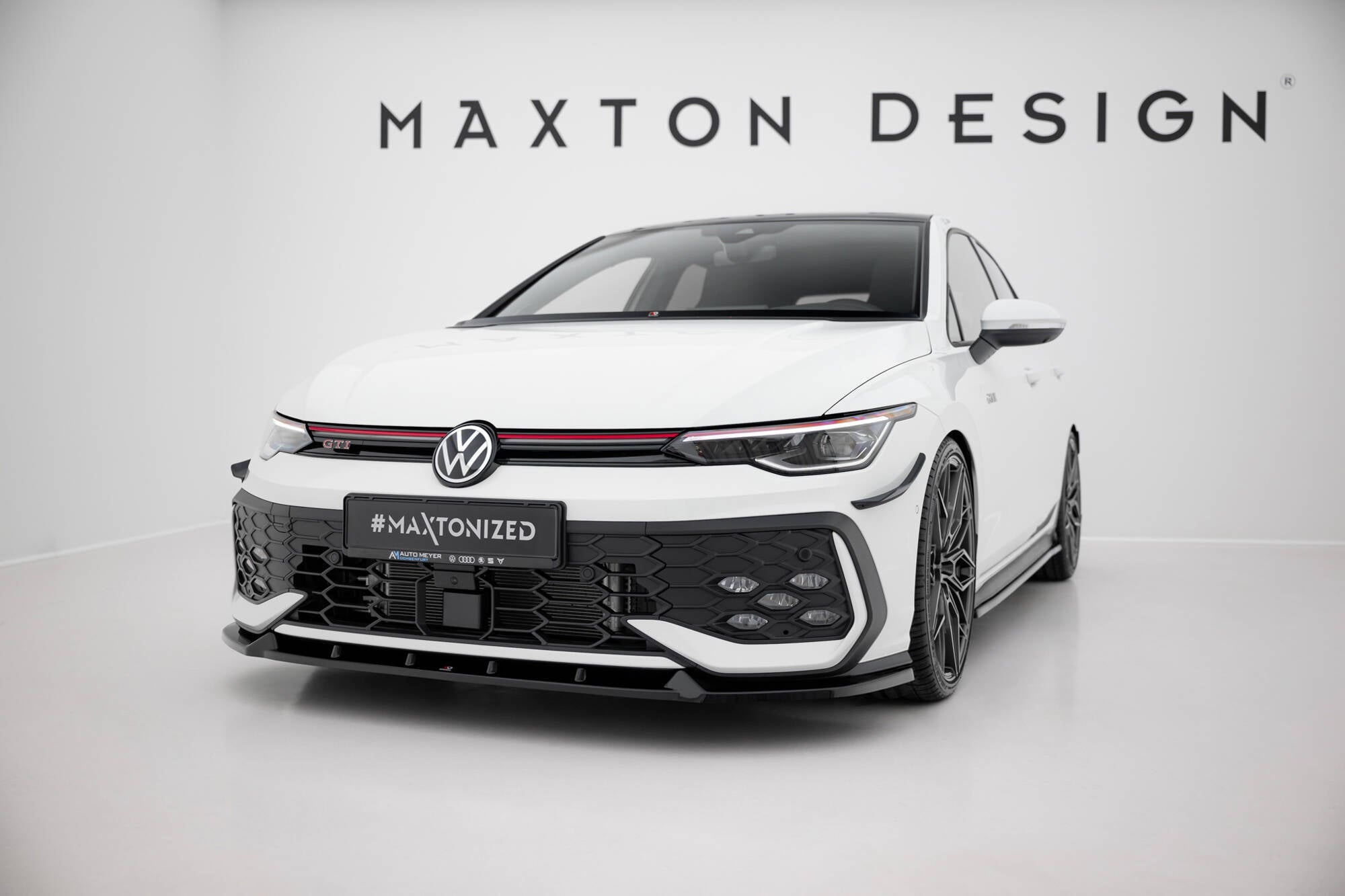 Maxton Design Front Splitter V.2 Volkswagen Golf GTI / GTE / R-Line Mk8 Facelift