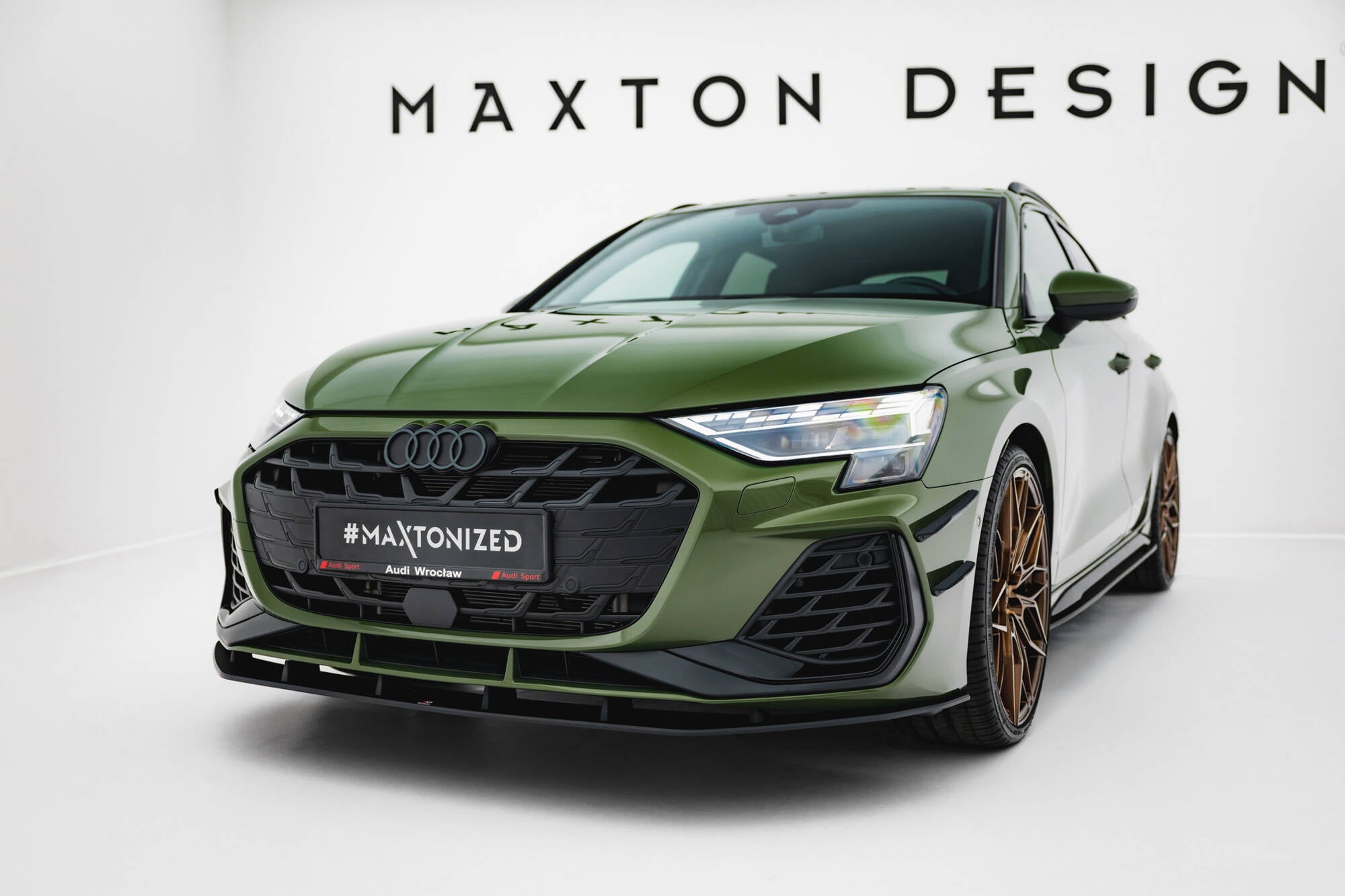 Maxton Design Street Pro Front Splitter Audi S3 Sportback / A3 S-line Sportback 8Y Facelift