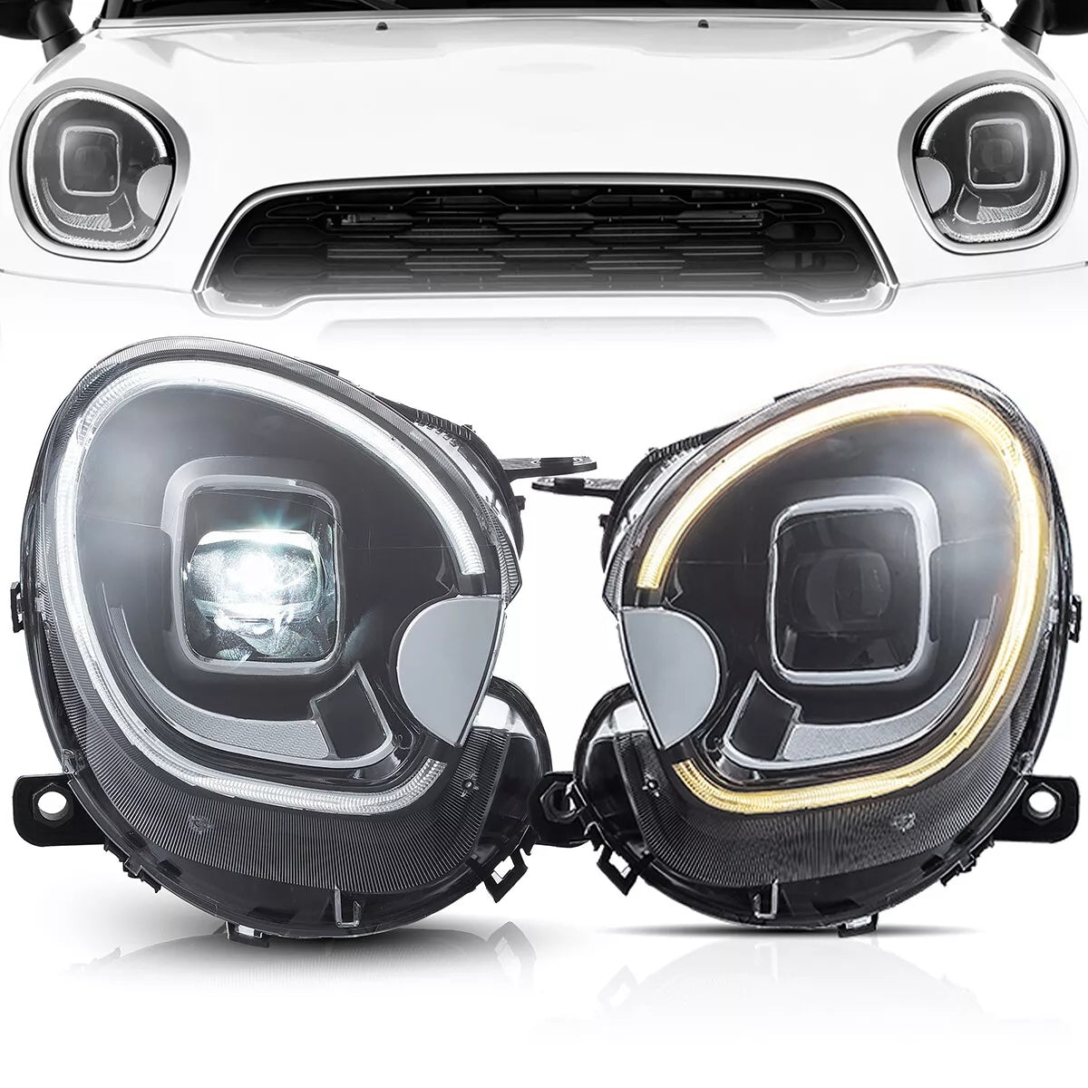 Headlights For 2010-16 Mini Cooper Countryman R60