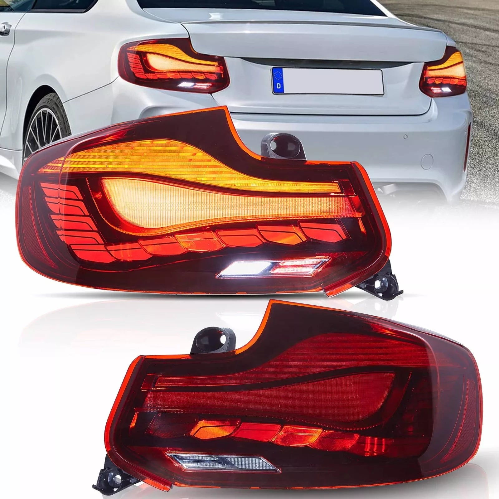 RED Tail Light Fit BMW 2 Series 2014-2020 F22F23F87