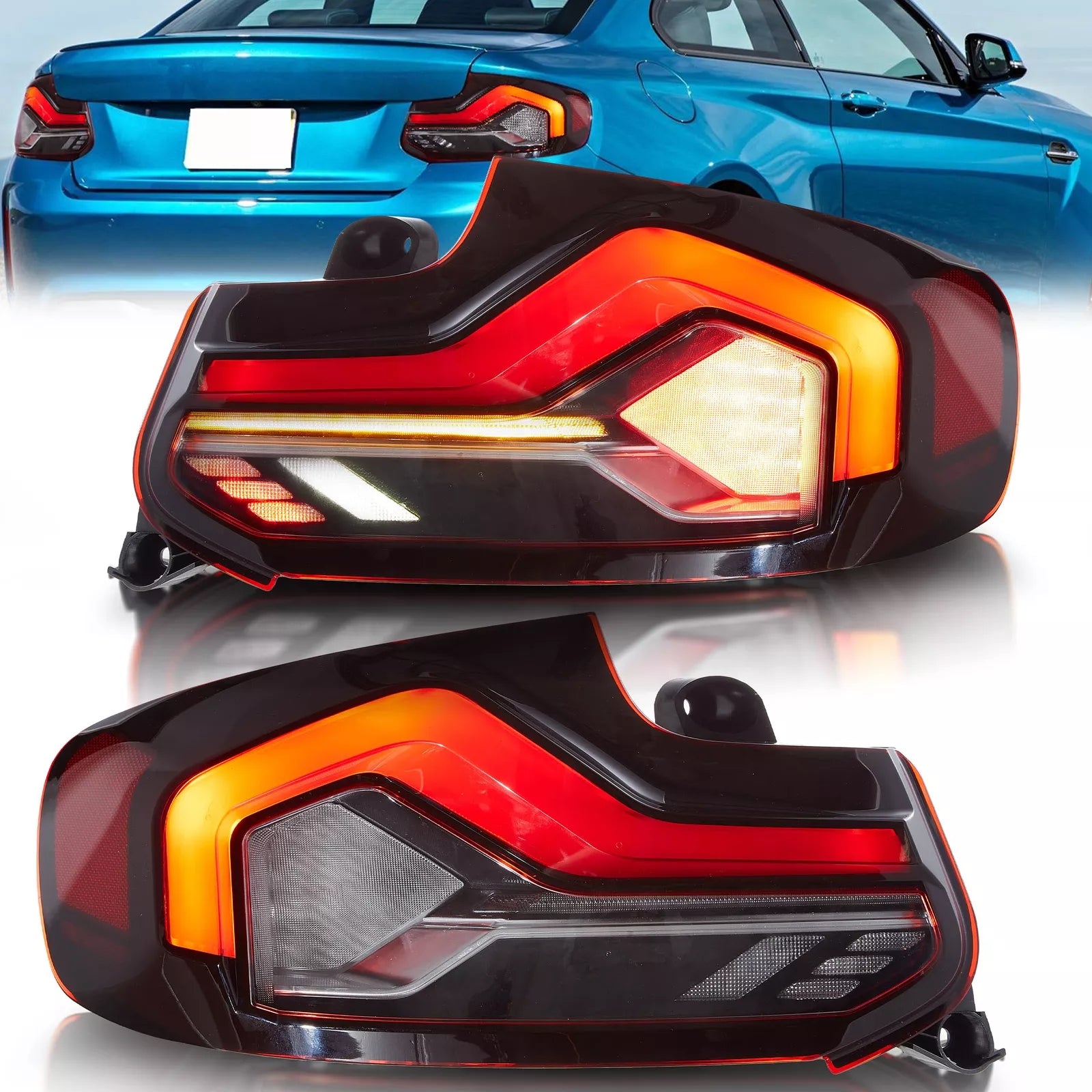 Tail Lights Fit 2014-20 BMW 2Series F22 F23 M2