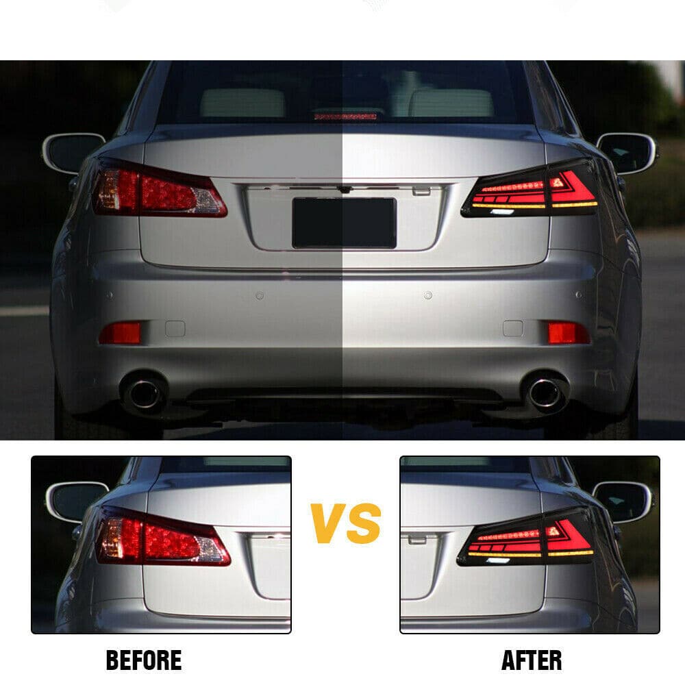 2005-2013 LEXUS IS250 IS350 ISF DYNAMIC LED TAIL LIGHTS - iilumo
