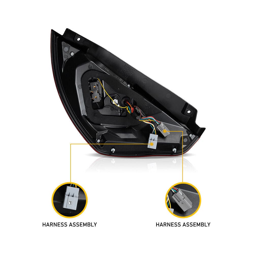 2009-2017 FORD FIESTA HATCHBACK WS WT WZ LED SEQUENTIAL TAIL LIGHTS - iilumo