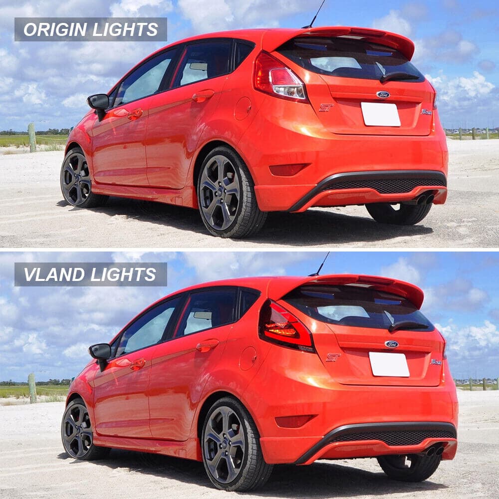 2009-2017 FORD FIESTA HATCHBACK WS WT WZ LED SEQUENTIAL TAIL LIGHTS - iilumo
