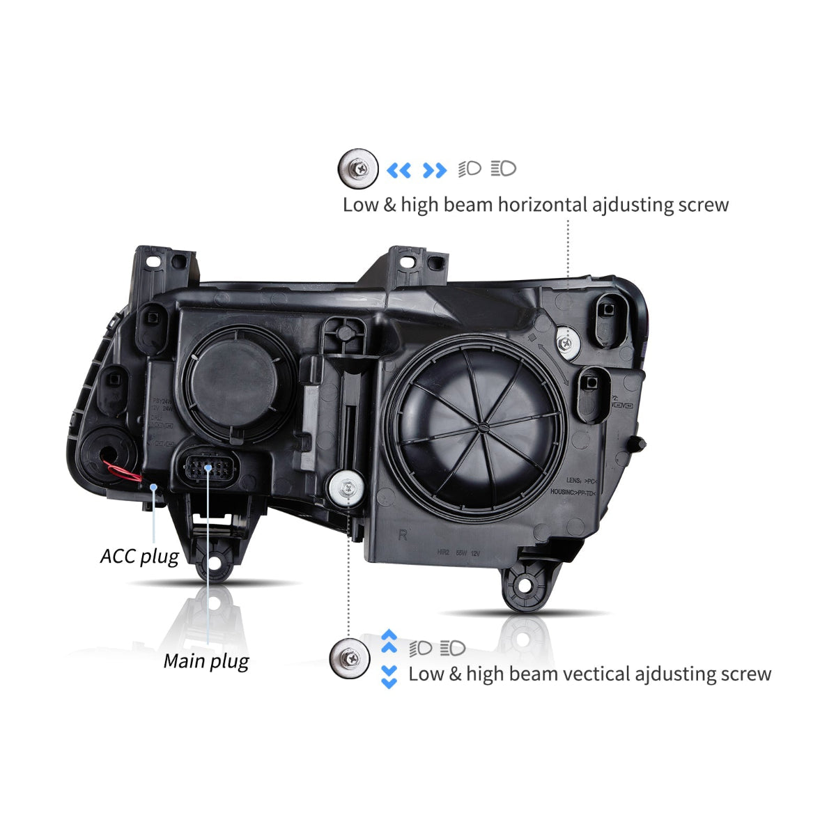 LED Projector Headlights for Chrysler 300 2011–2023