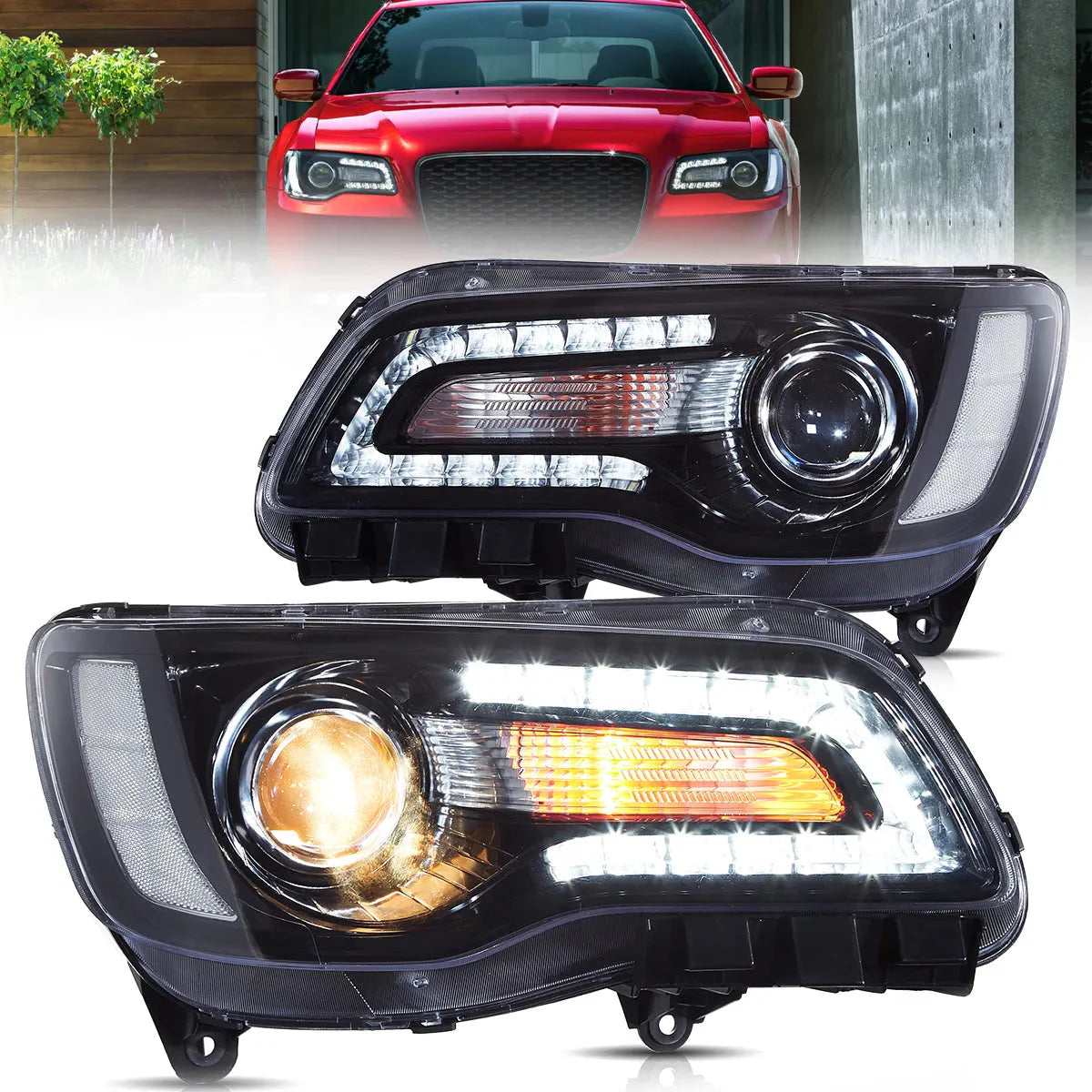 LED Projector Headlights for Chrysler 300 2011–2023