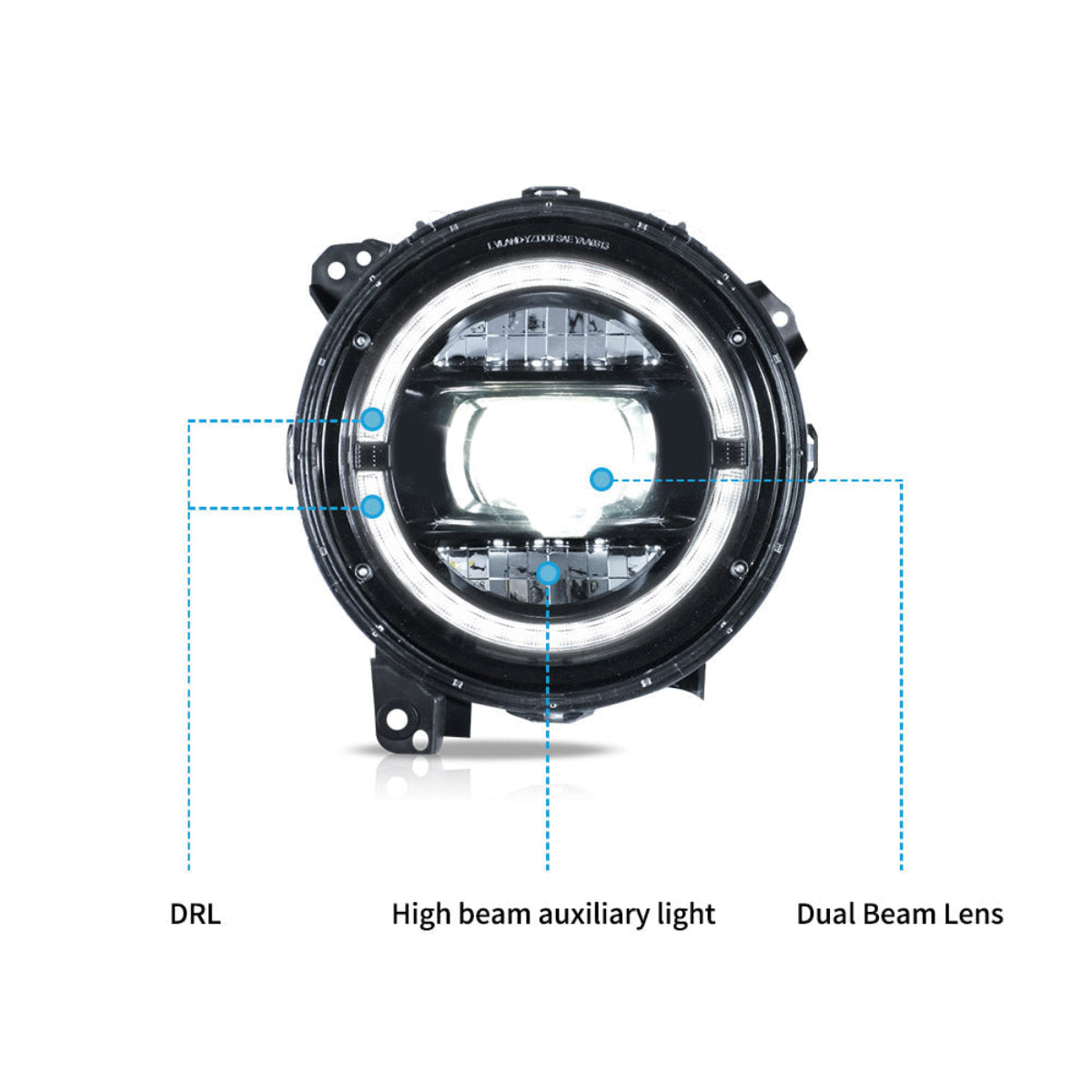 LED Headlights for Jeep Wrangler & Gladiator JT 2018–2023