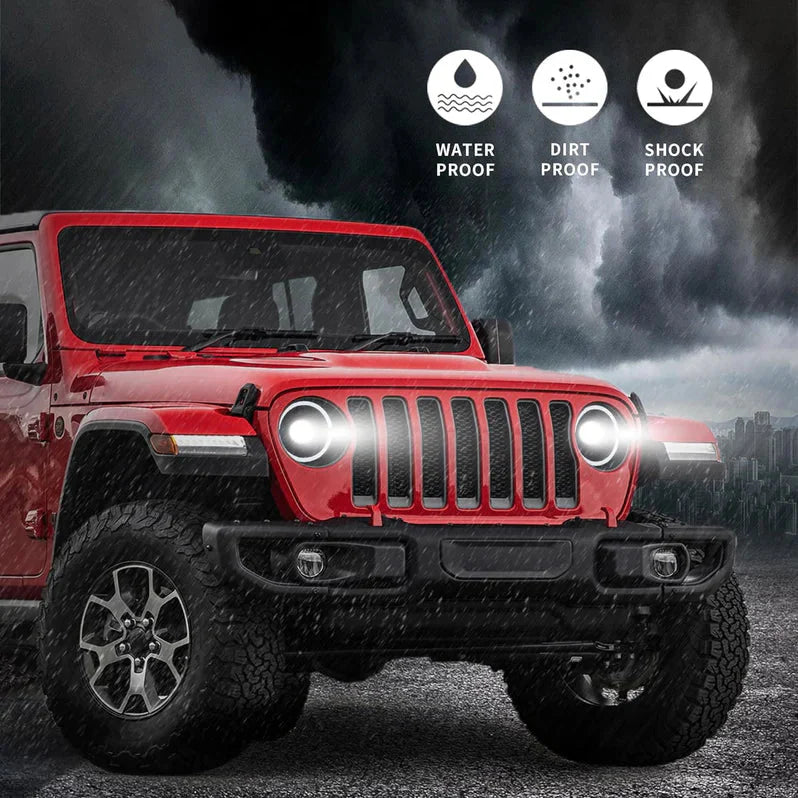 LED Headlights for Jeep Wrangler & Gladiator JT 2018–2023