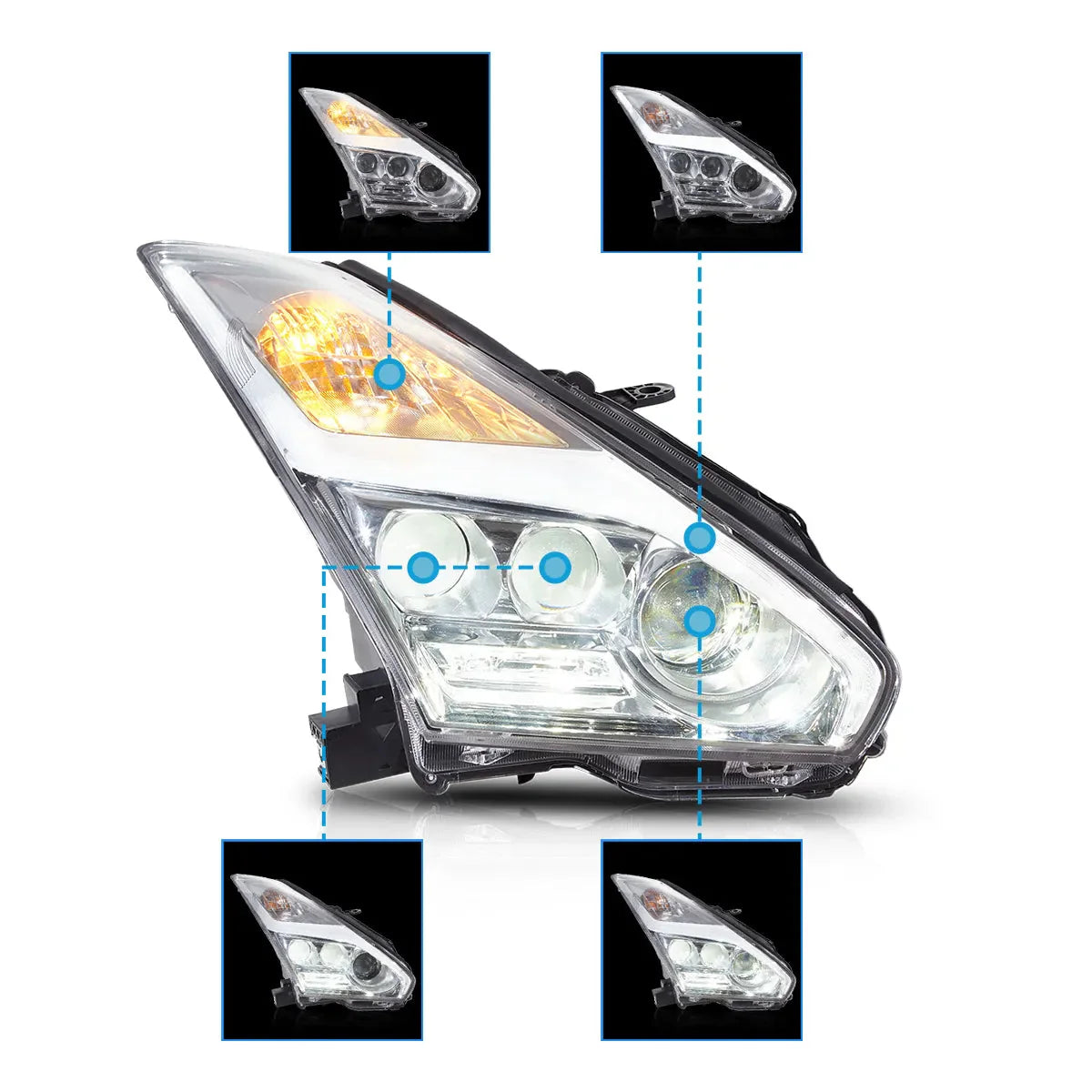 LED Headlights for Nissan GTR R35 2008–2023