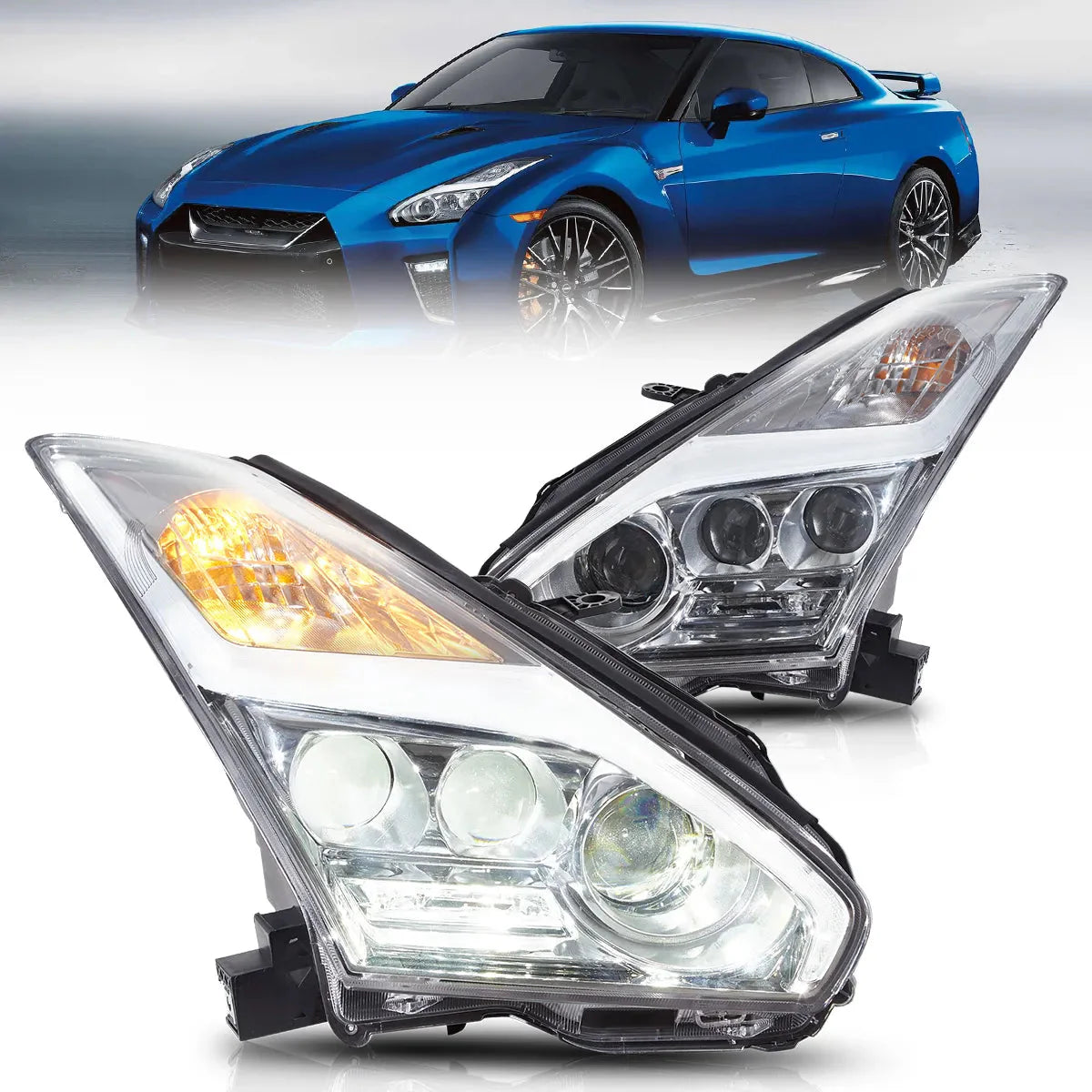 LED Headlights for Nissan GTR R35 2008–2023