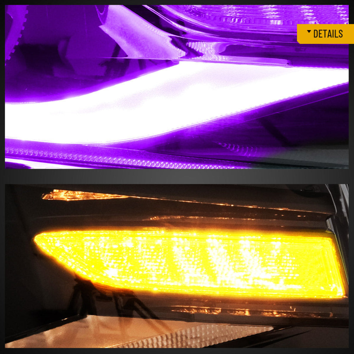 RGB style LED Headlights for Chevrolet Camaro 2014 2015
