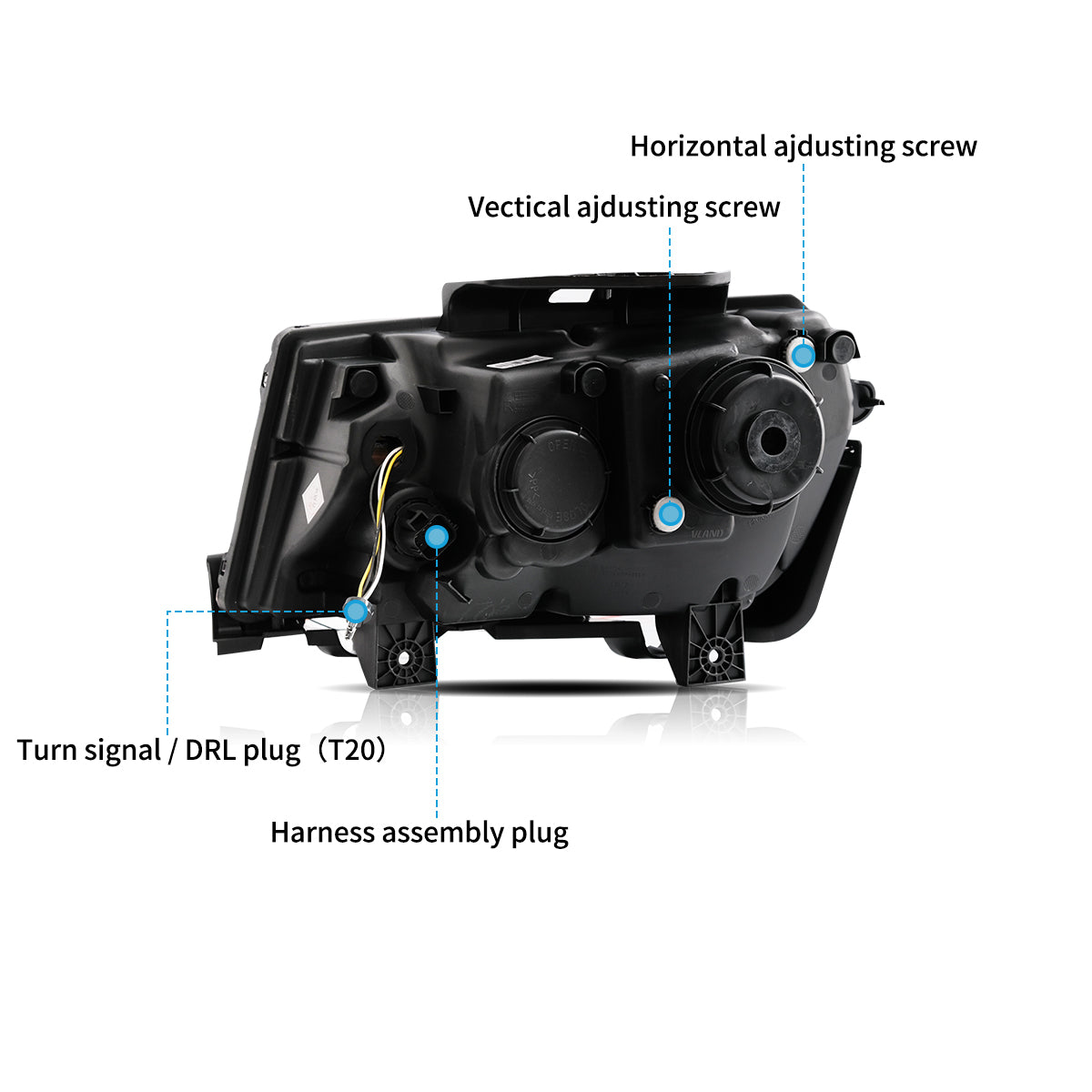 RGB style LED Headlights for Chevrolet Camaro 2014 2015