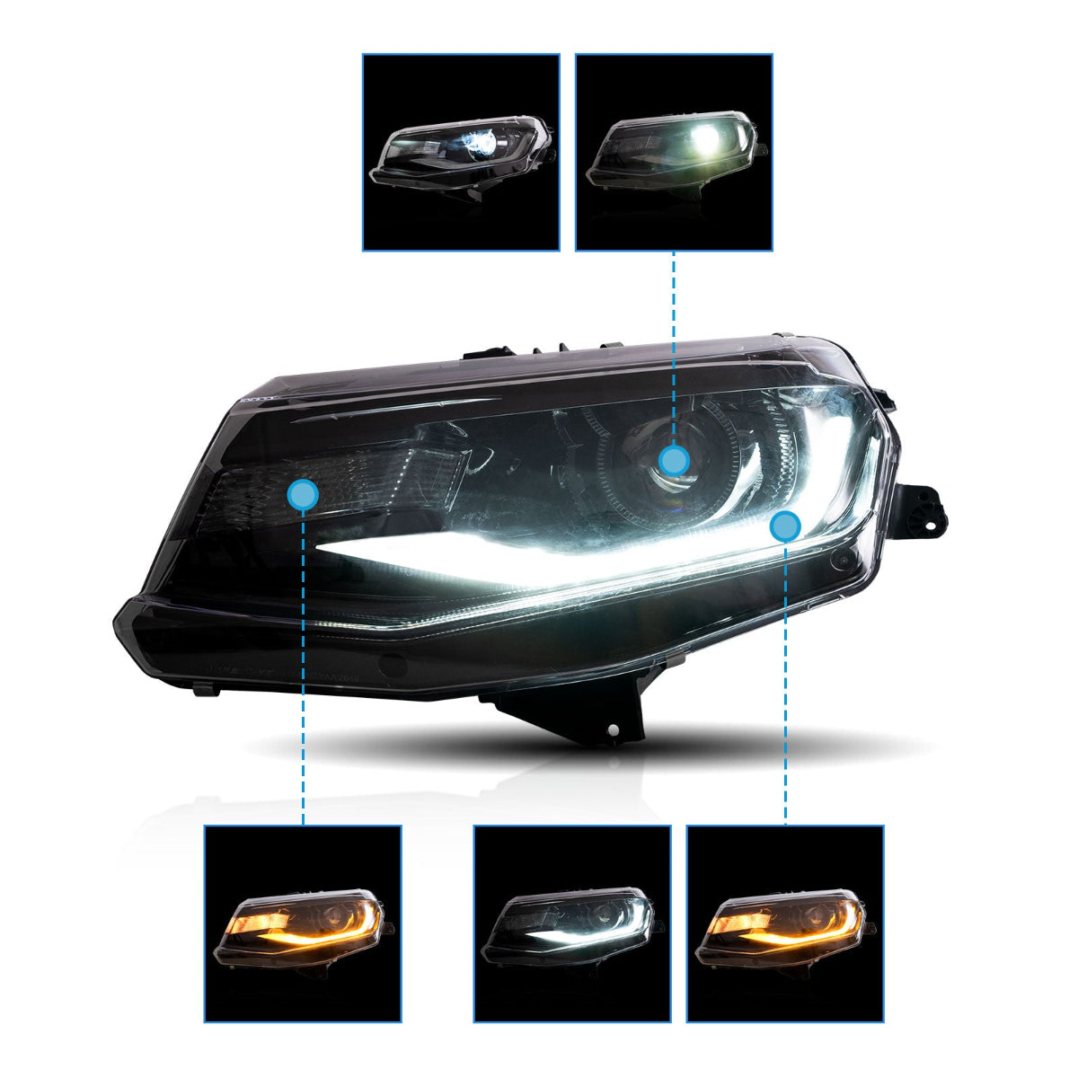 LED Headlights for Chevrolet [chevy] Camaro 2016–2018