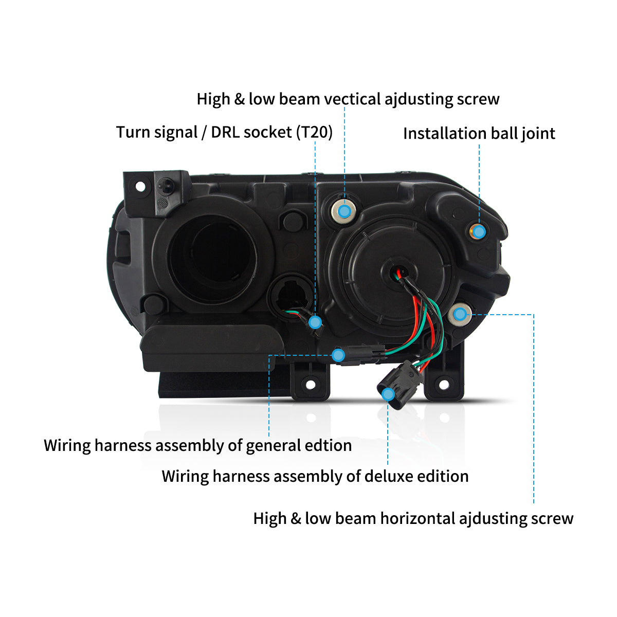 LED Headlights for Dodge Challenger 2008–2014