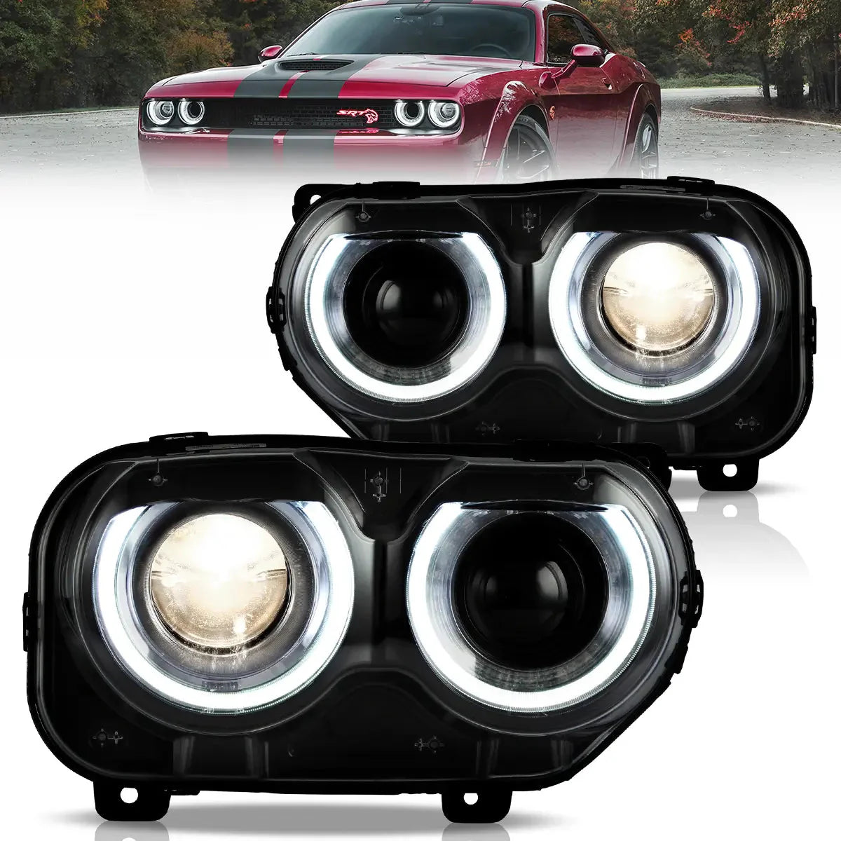 LED Headlights for Dodge Challenger 3th Gen 2015–2024