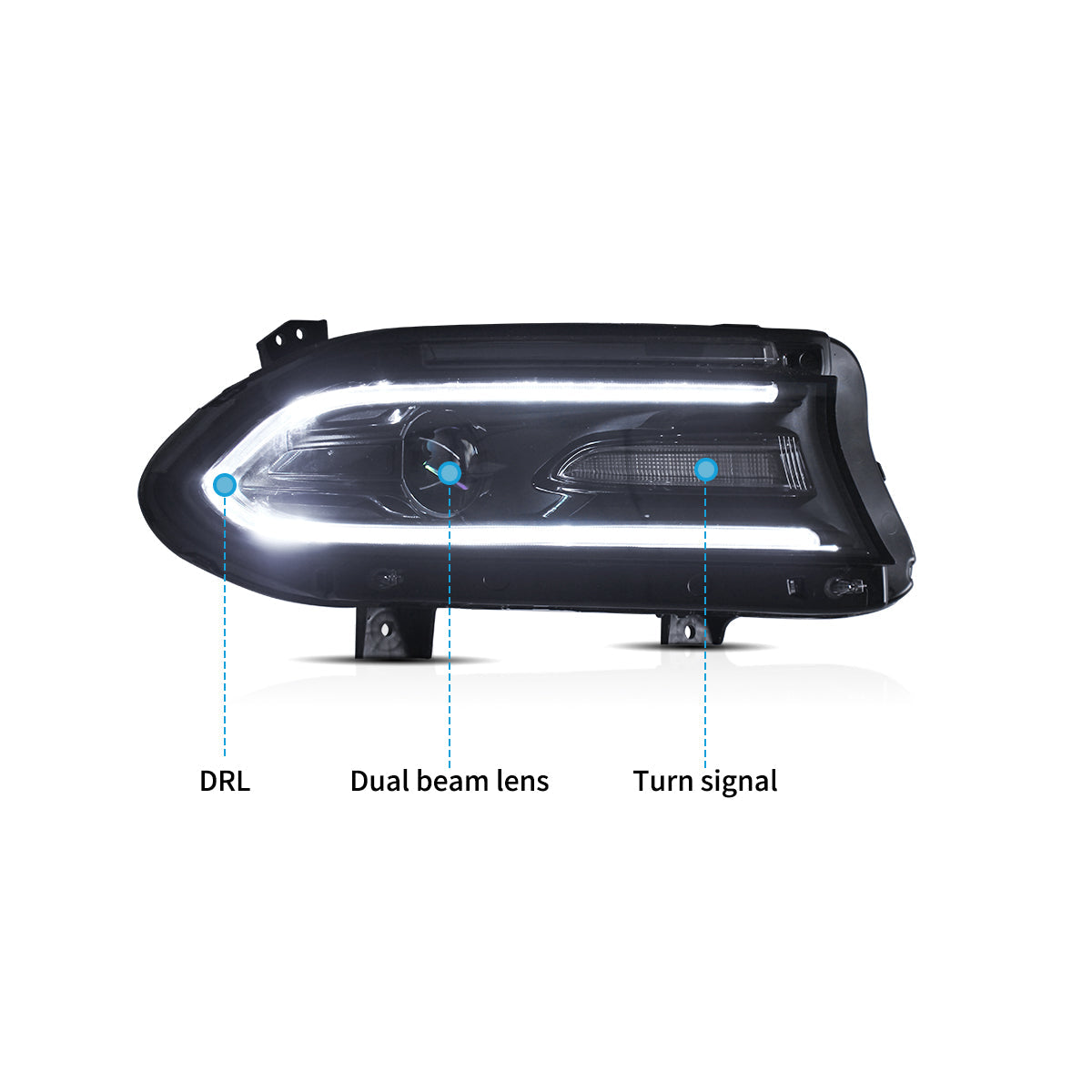 LED Headlights for Dodge Charger 2015–2023