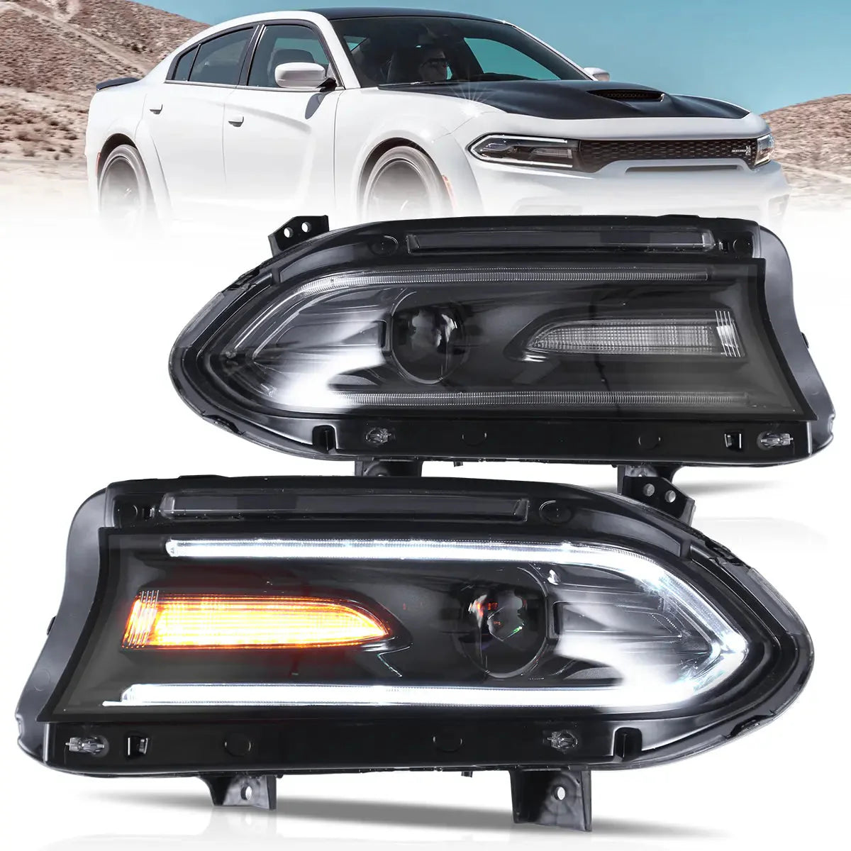 LED Headlights for Dodge Charger 2015–2023