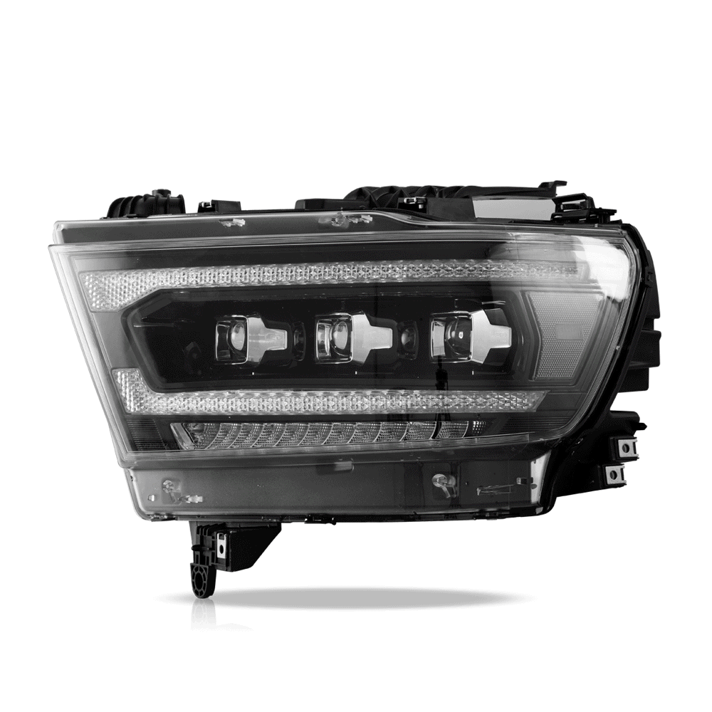 LED 3-Matrix Projector Headlights for Dodge RAM 1500 2019–2024