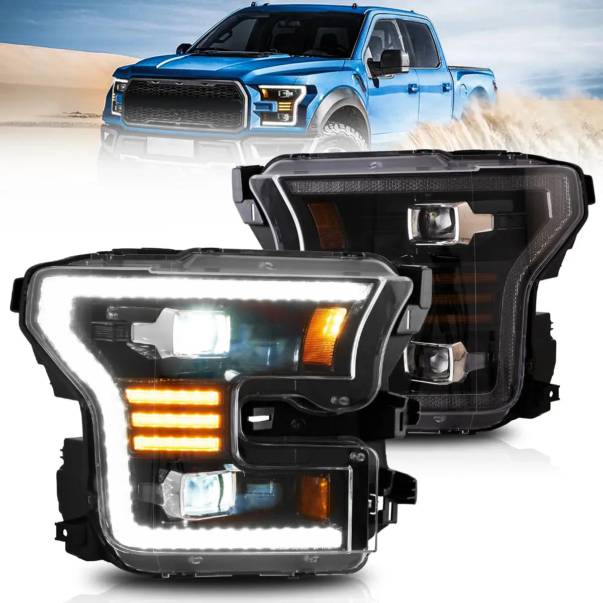 LED Headlights for Ford F150 2015–2017
