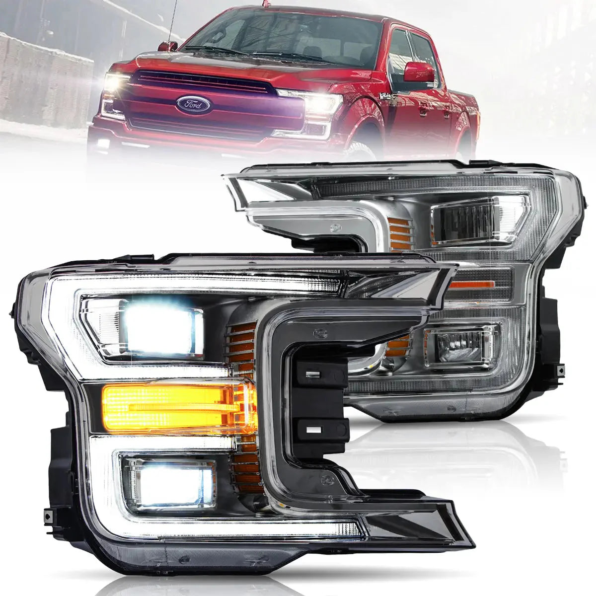 LED Headlights for Ford F150 2018–2020