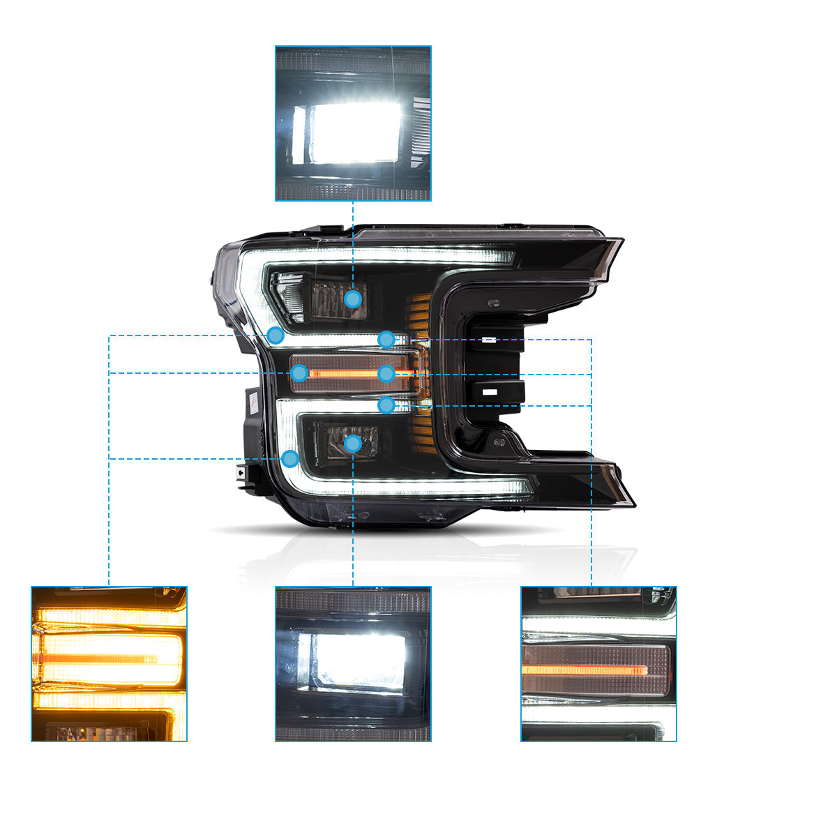 LED Headlights for Ford F150 2018–2020