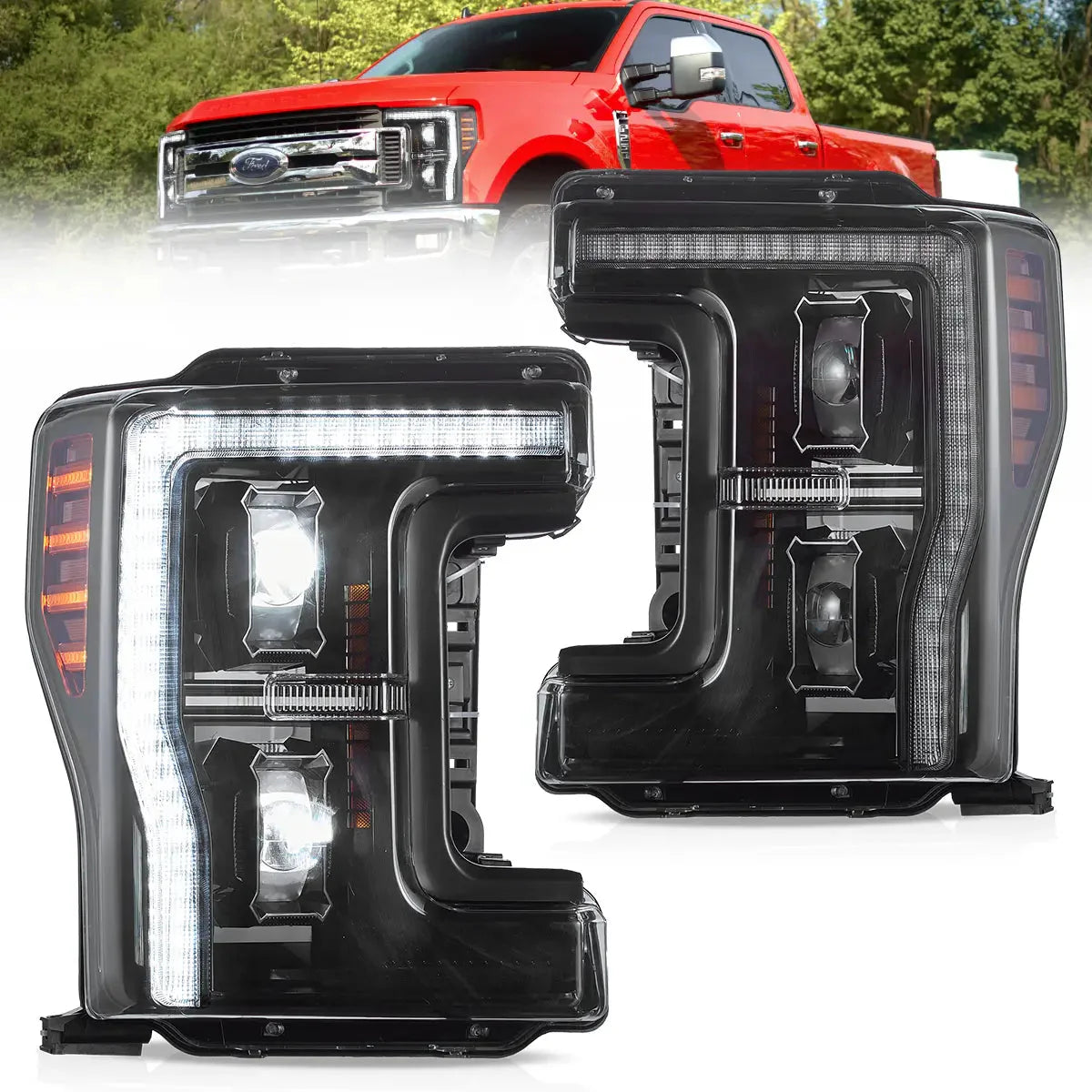 LED Headlights for Ford F250 F350 F450 F550 2017–2019