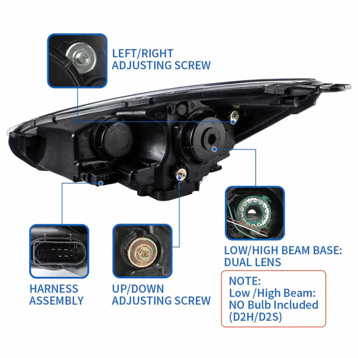 LED Headlights for Ford Focus Mk III Facelift (mk 3.5) 2015–2019