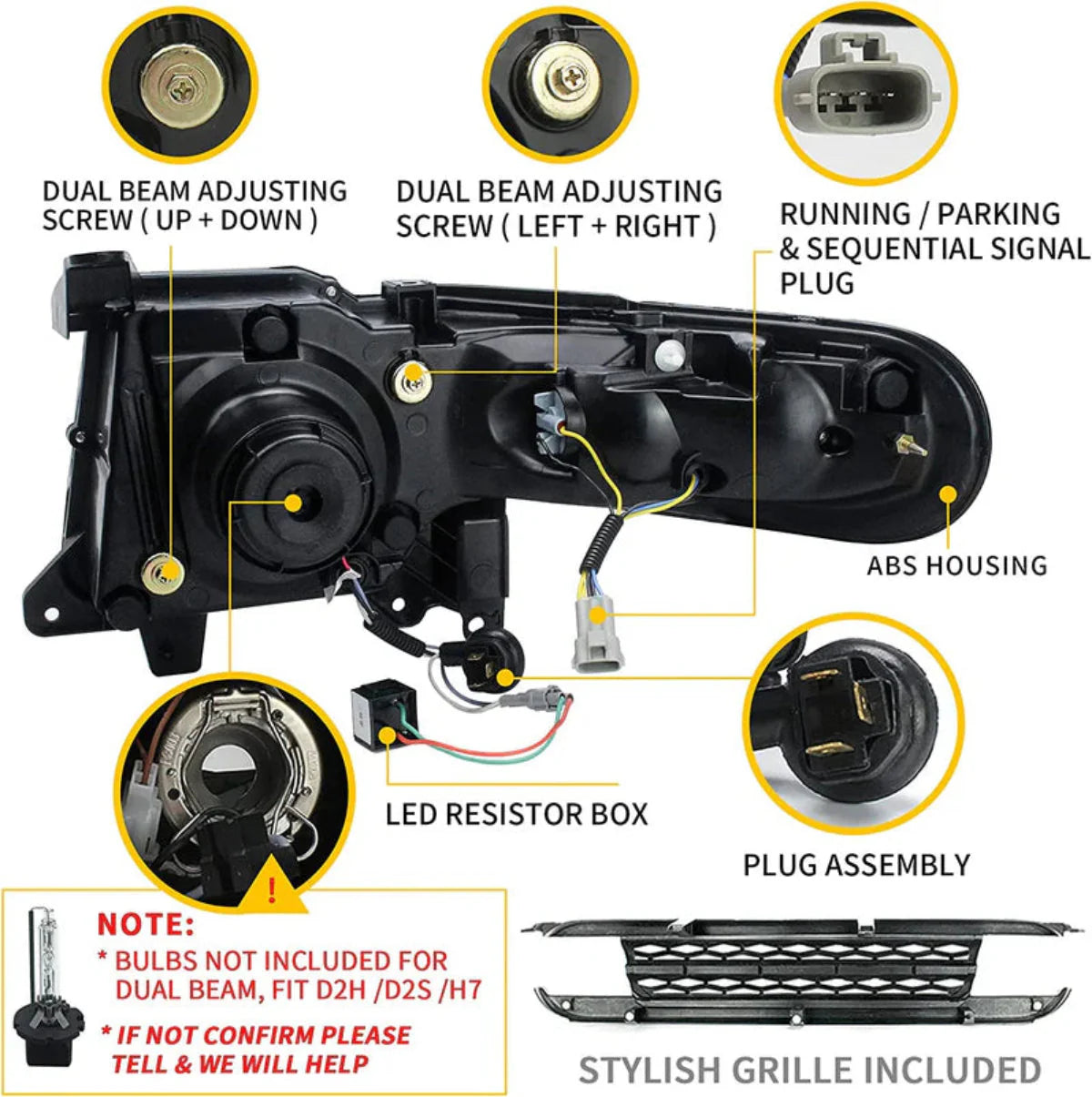 Toyota FJ Cruiser Headlights 2006–2022