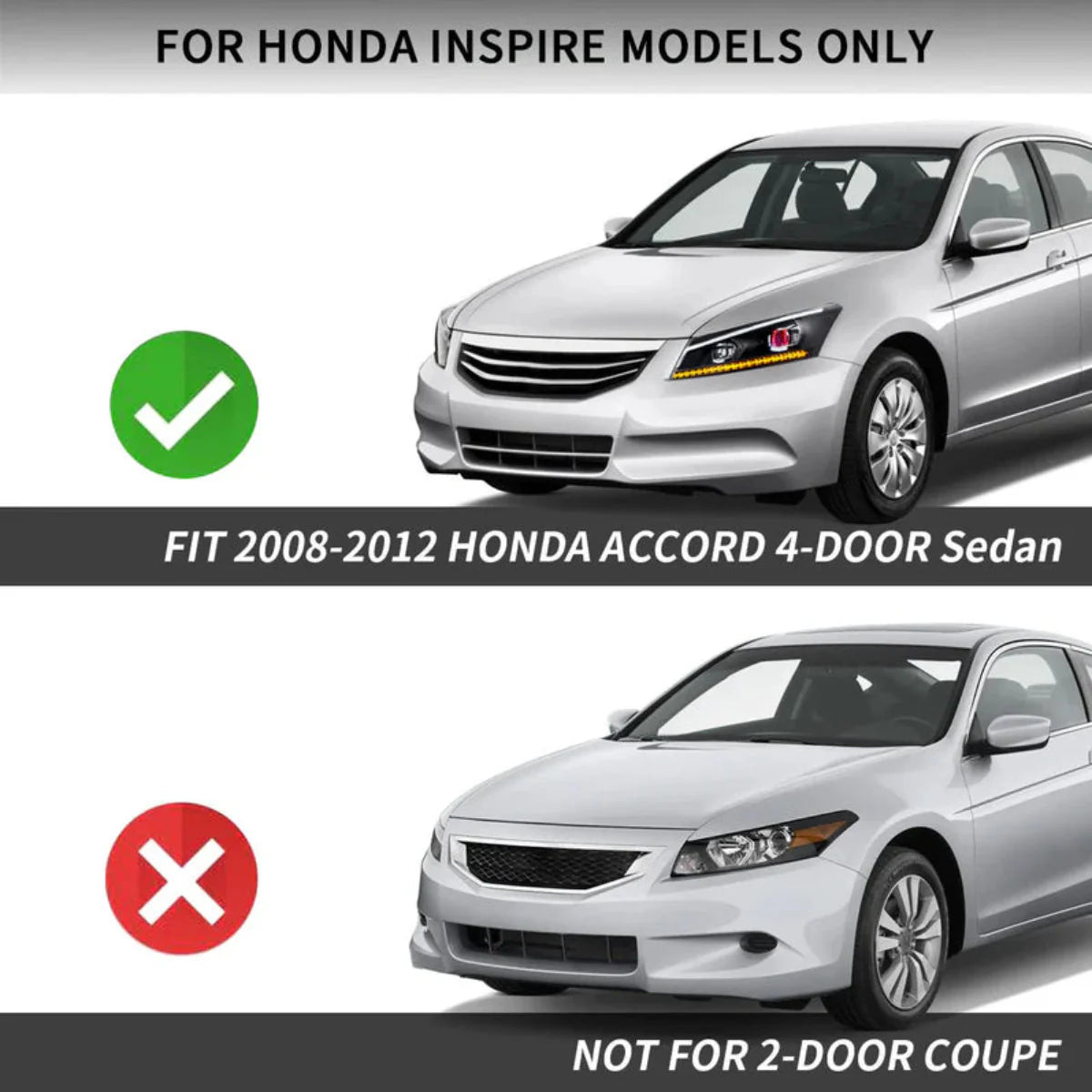 LED Headlights for Honda Accord 2008–2012