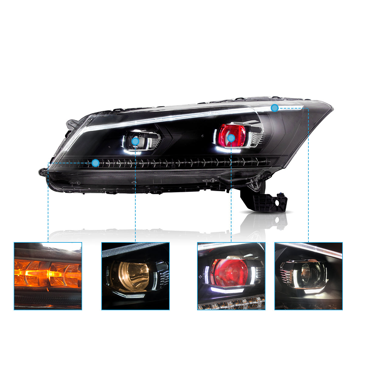 LED Headlights for Honda Accord 2008–2012