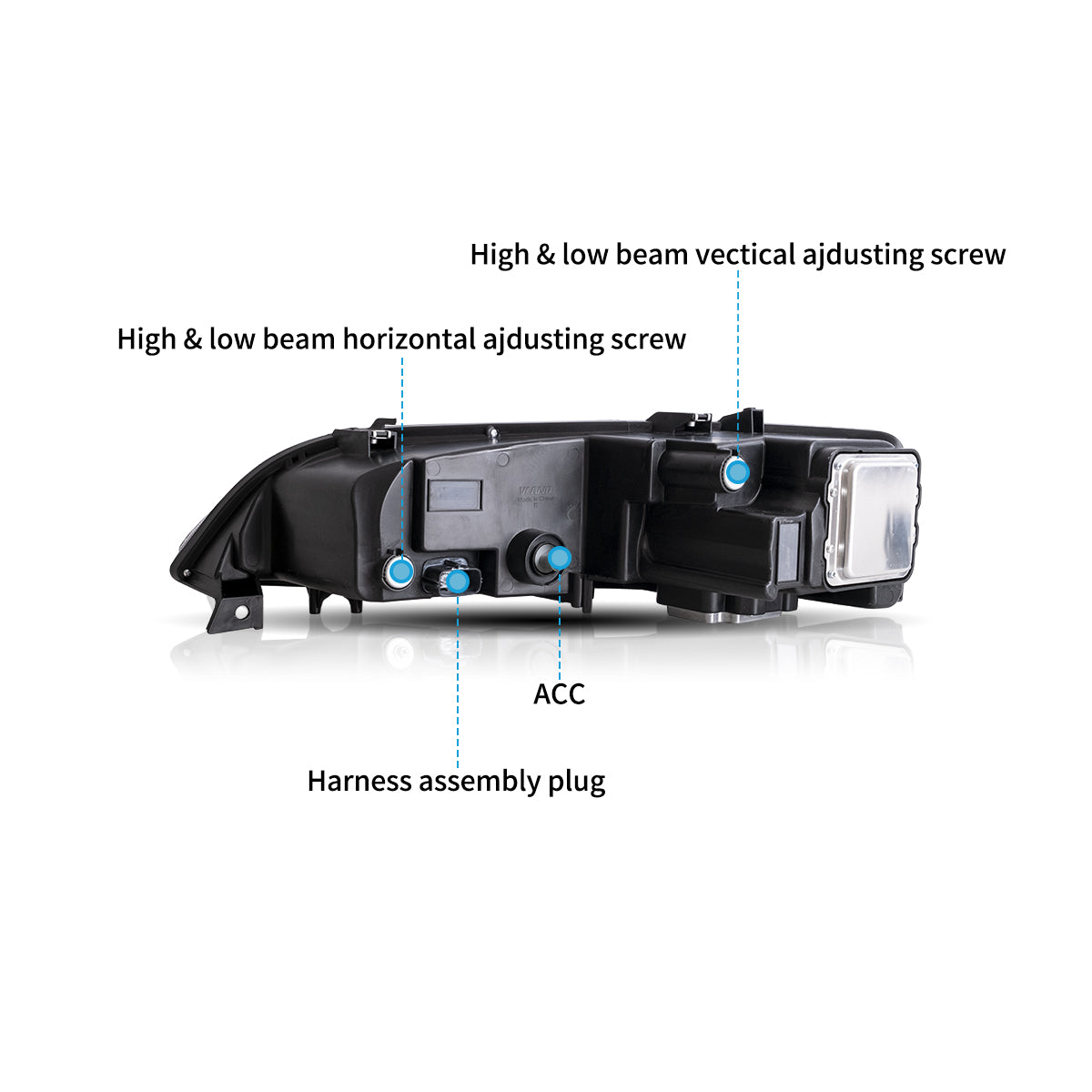 Full LED Headlights for Mazda 6 2002–2008