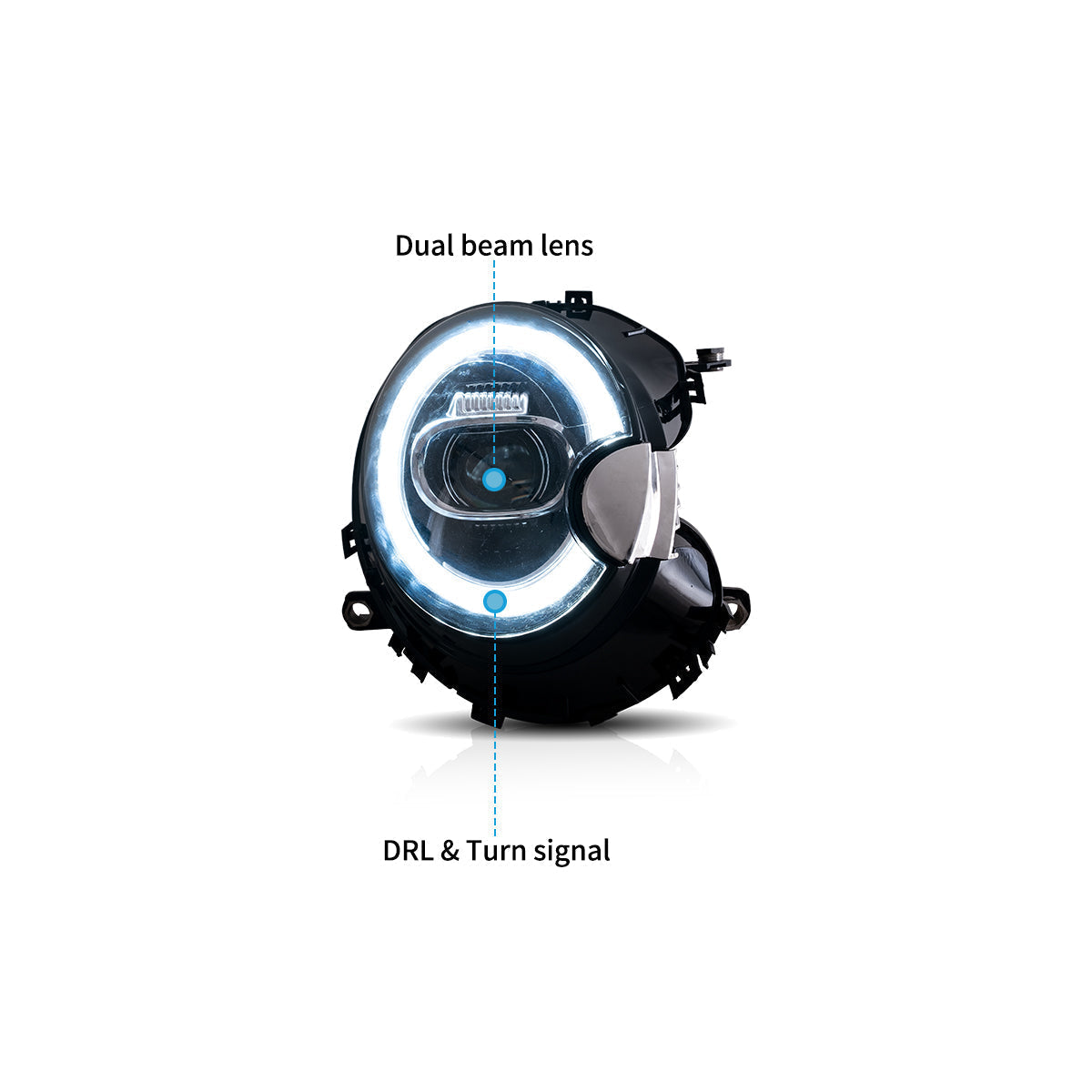 LED Headlights for Mini Cooper 2th Gen(R55 R56 R57 R58 R59) 2007–2013