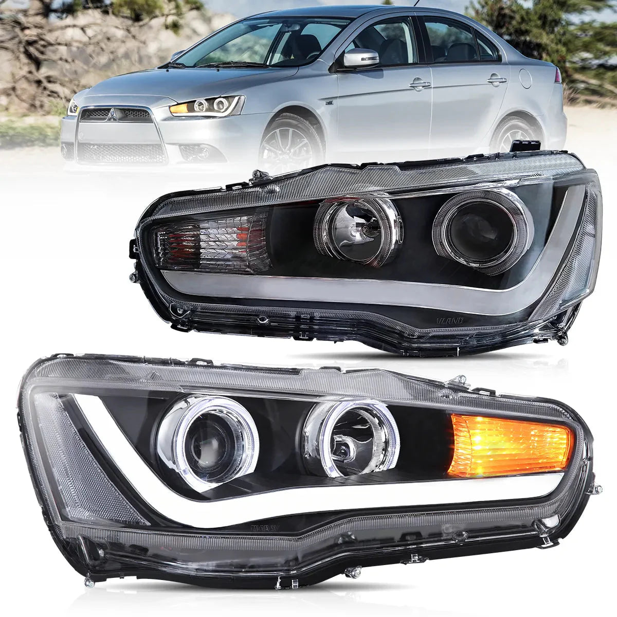 LED Headlights for Mitsubishi Lancer / EVO X 2008–2017