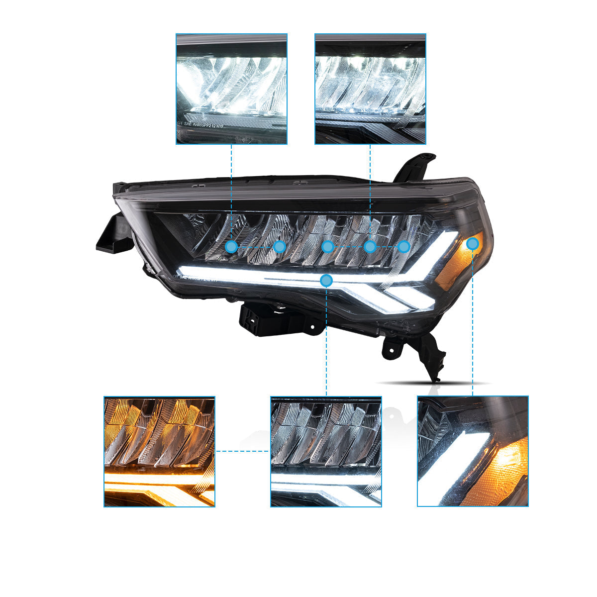 LED Headlights for Toyota 4Runner 2014–2024