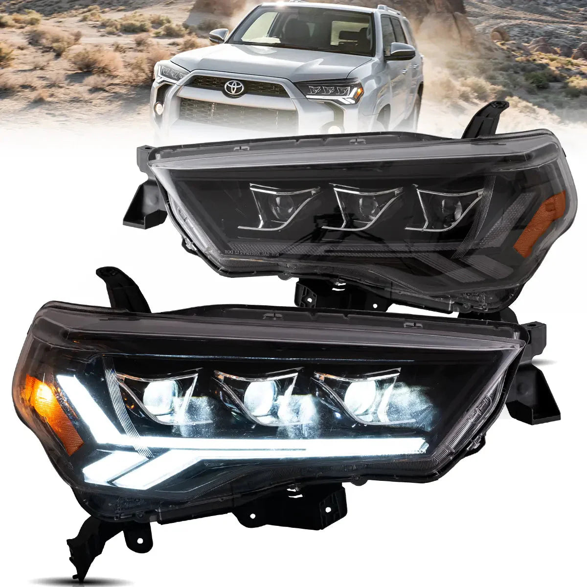 LED Projector Headlights for Toyota 4Runner 2014–2024
