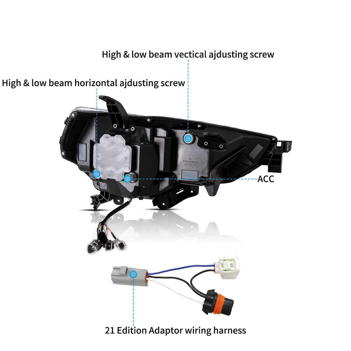 LED Projector Headlights for Toyota 4Runner 2014–2024