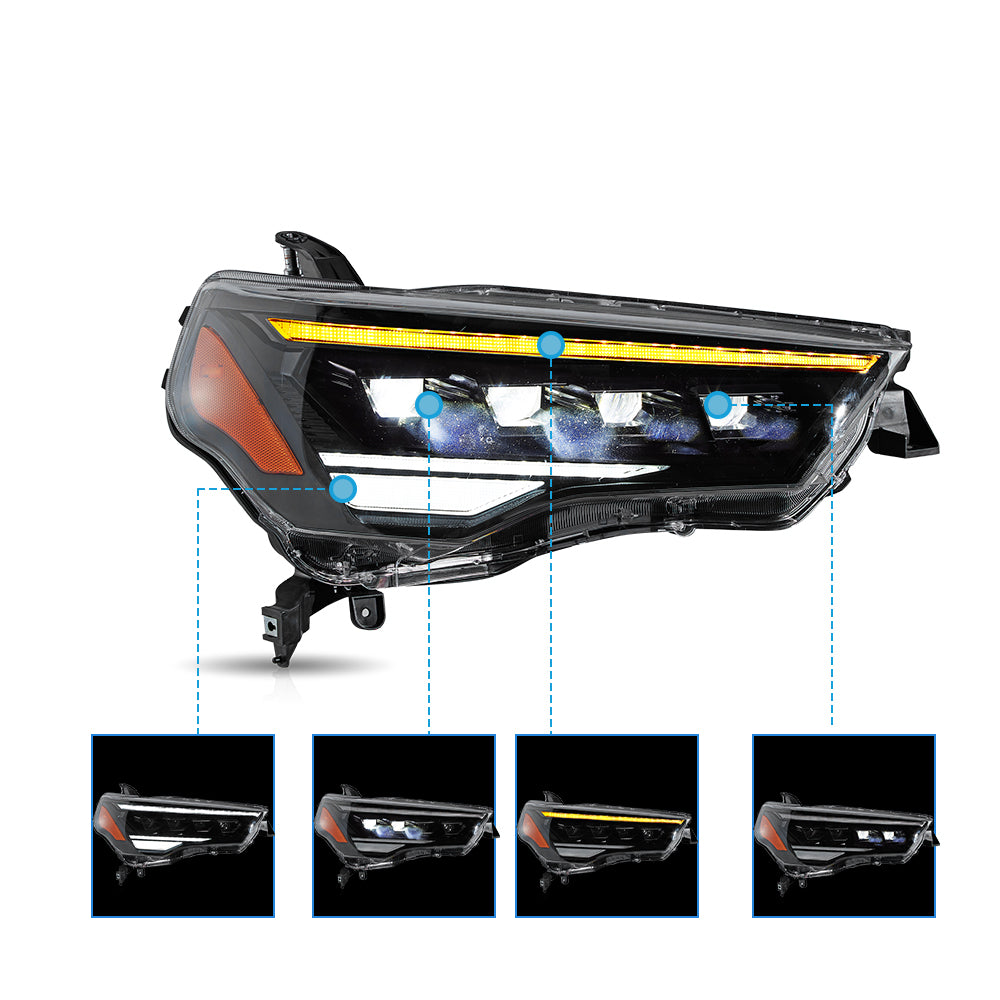 LED Headlights for Toyota 4Runner 2014–2024