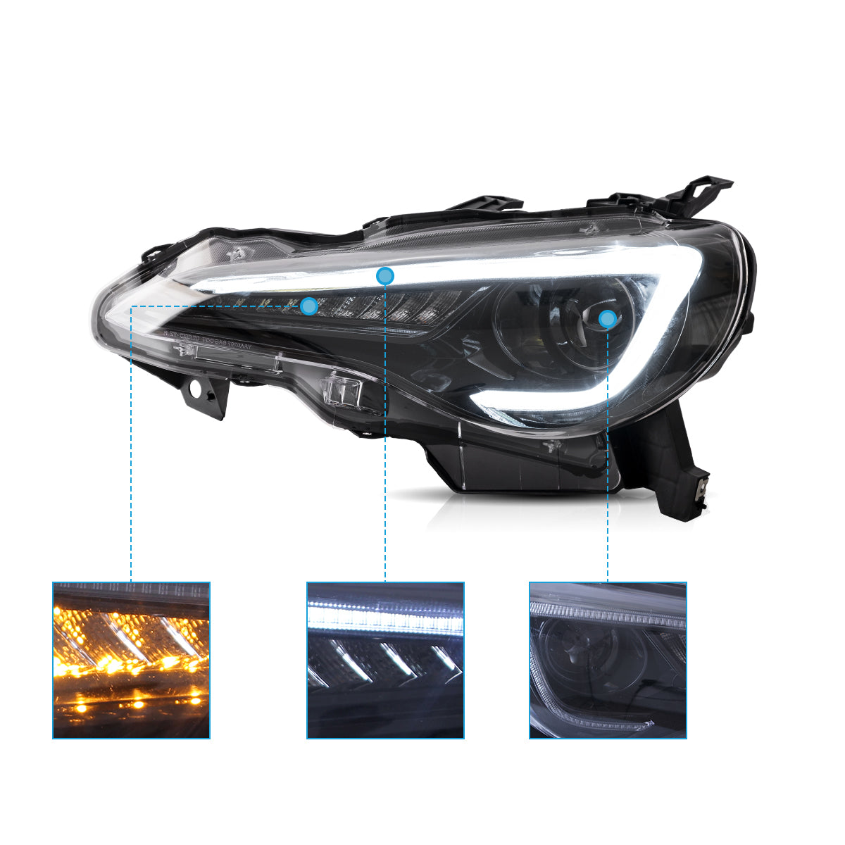 LED Headlights for Toyota 86(ZN6) & Subaru BRZ(ZC6) & Scion FR-S 2012–2021