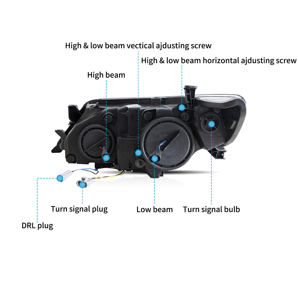 LED Headlights for Toyota Camry Sedan 2012–2014