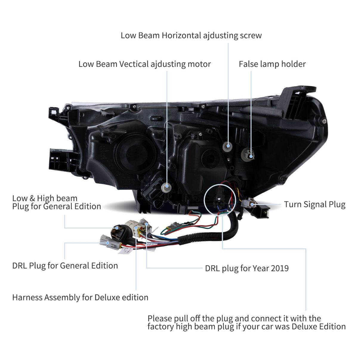 LED Headlights for Toyota Hilux N80 2015–2020
