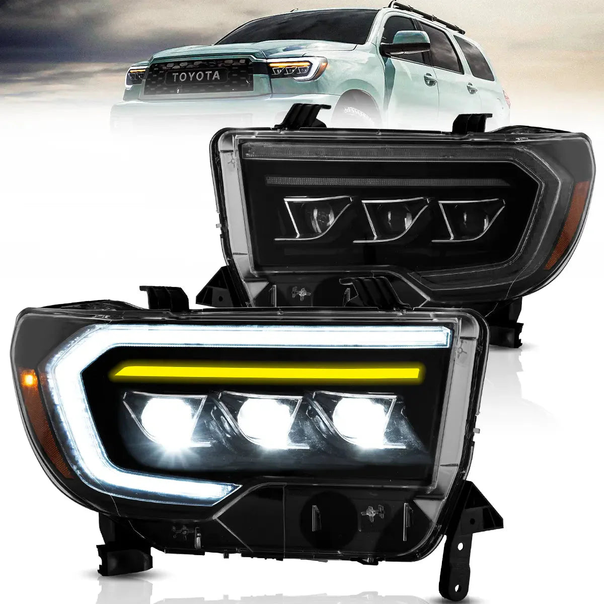 LED Matrix Headlights for Toyota Tundra and 2008–2020 Toyota Sequoia 2007–2013