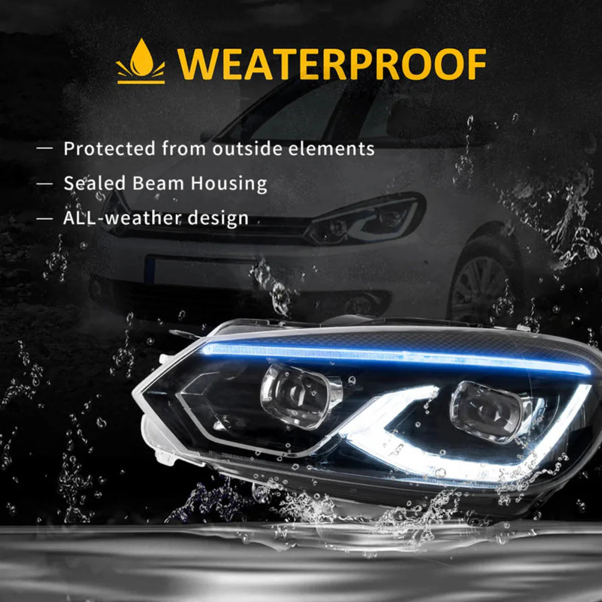 LED Headlights for Volkswagen Golf 6 MK6 2009–2014