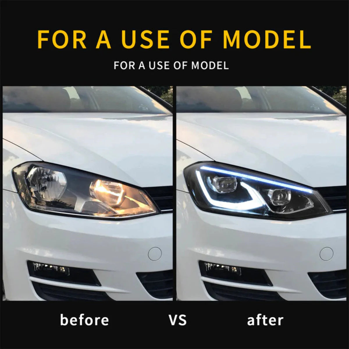 LED Headlights for Volkswagen Golf 7 / MK7 2015–2017