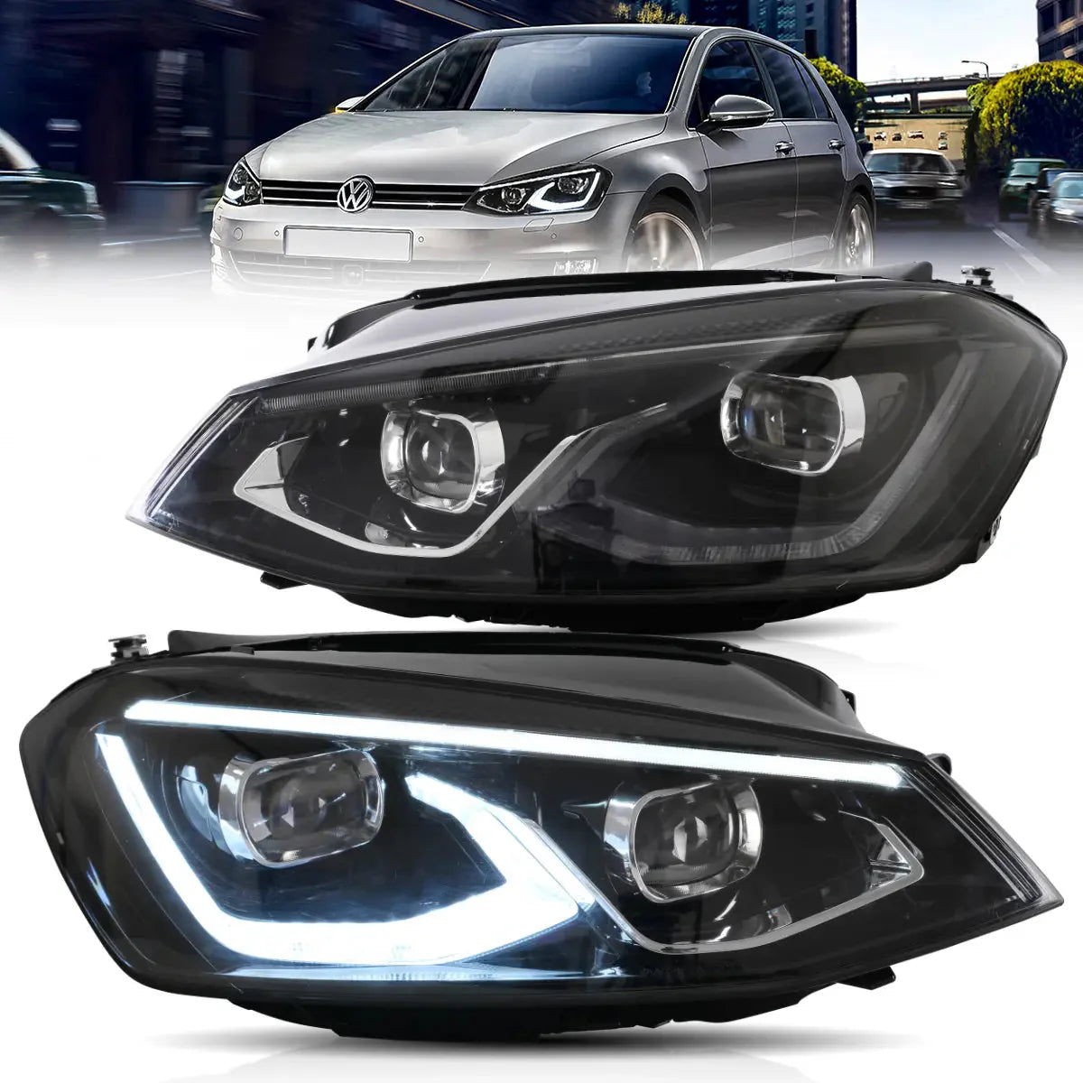 LED Headlights for Volkswagen Golf 7 / MK7 2015–2017