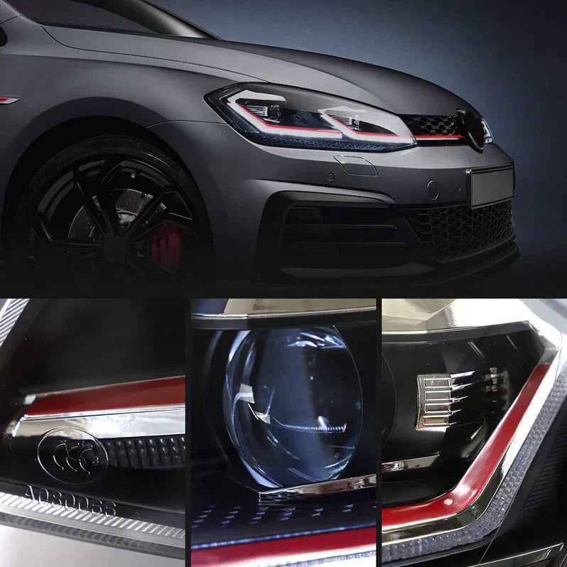 Full LED Headlights for Volkswagen Golf MK7 2015–2017