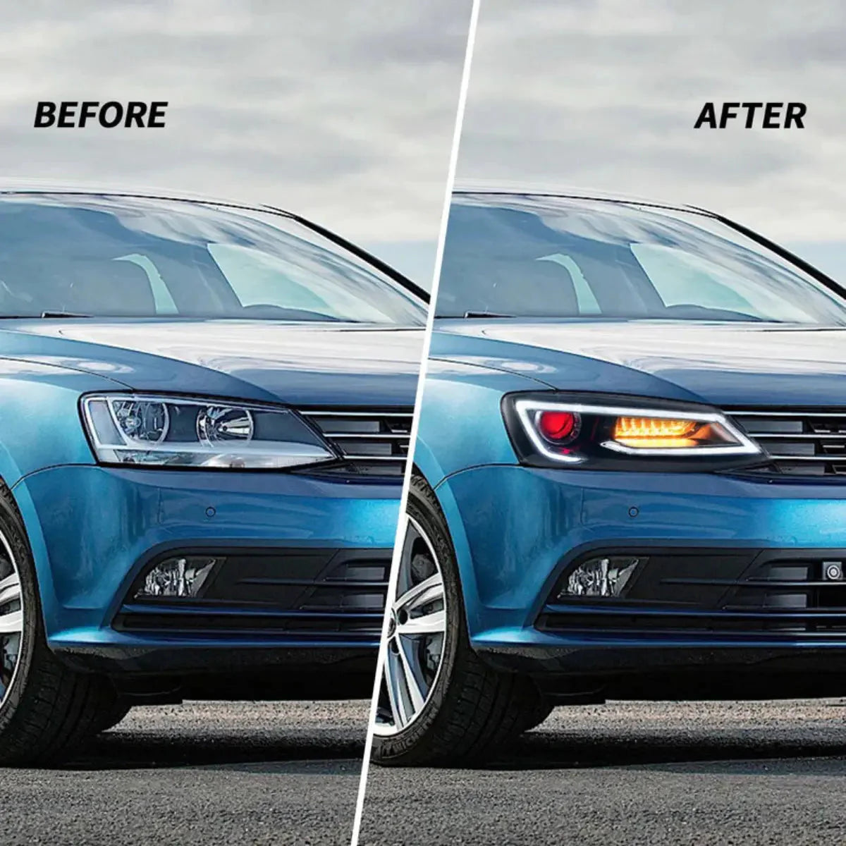Headlights for Volkswagen Jetta/Sagitar MK6 2012–2018
