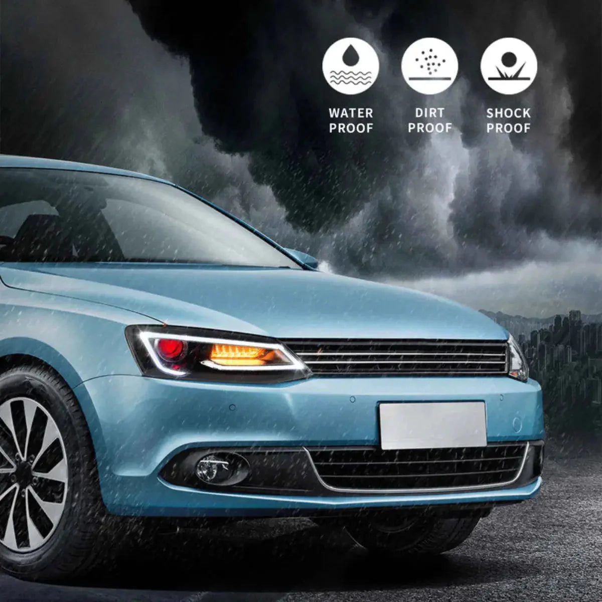 Headlights for Volkswagen Jetta/Sagitar MK6 2012–2018