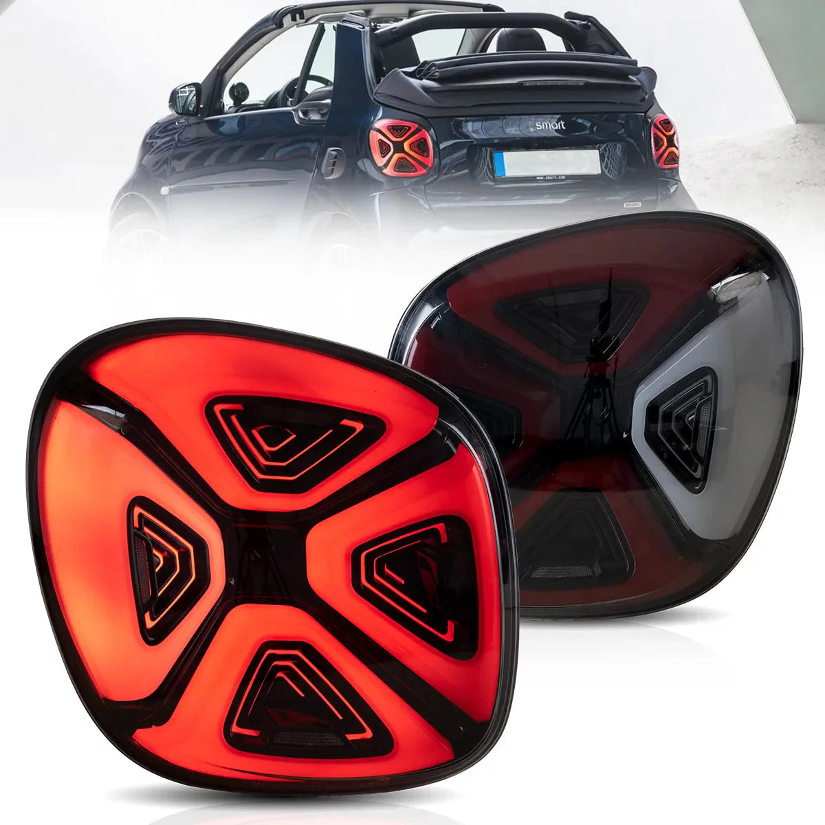 LED Tail Lights for Benz Smart Fortwo/Forfour C453/A453/W453 2015–2020