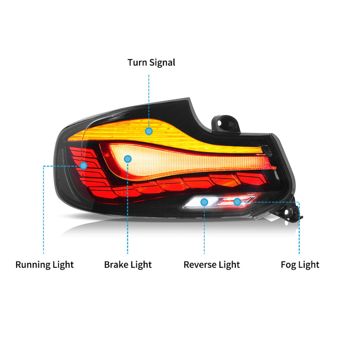 BMW 2 series M2 F22 F23 M2 F87 OLED Tail Lights 2014–2020